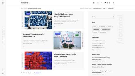 Blog Striped ― with Sidebar