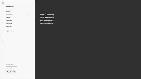 Sidebar Menu ― Left Side